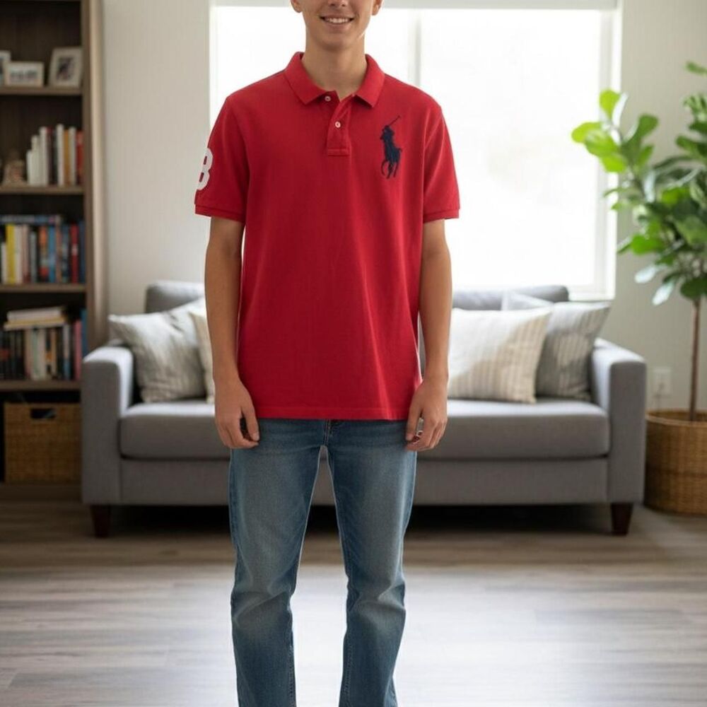 Polo-ralph-lauren Men's Red Polo-shirts